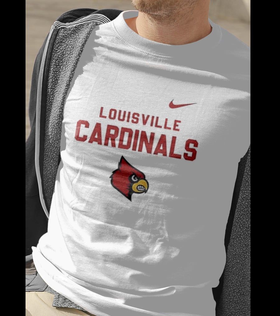Louisville Cardinals NCAA Heartbeat True Fans Nike Sportswear T-Shirt