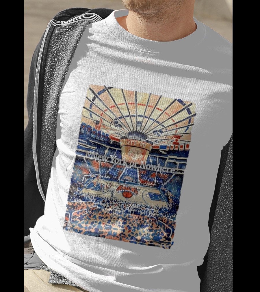 New York Knicks NBA Madison Square Garden Let's Go New York Or Nowhere T-Shirt