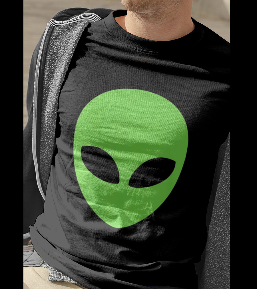 Alien Face 2026 Green Mask T-Shirt