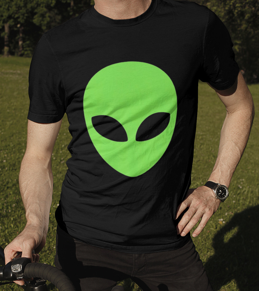 Alien Face 2026 Green Mask T-Shirt