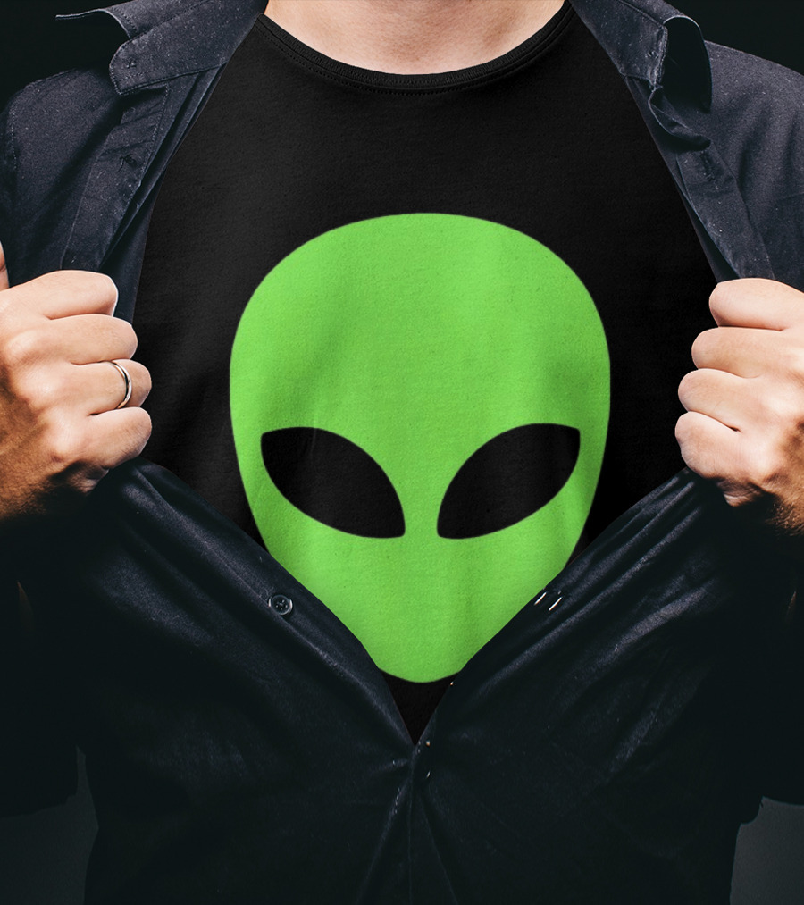 Alien Face 2026 Green Mask T-Shirt