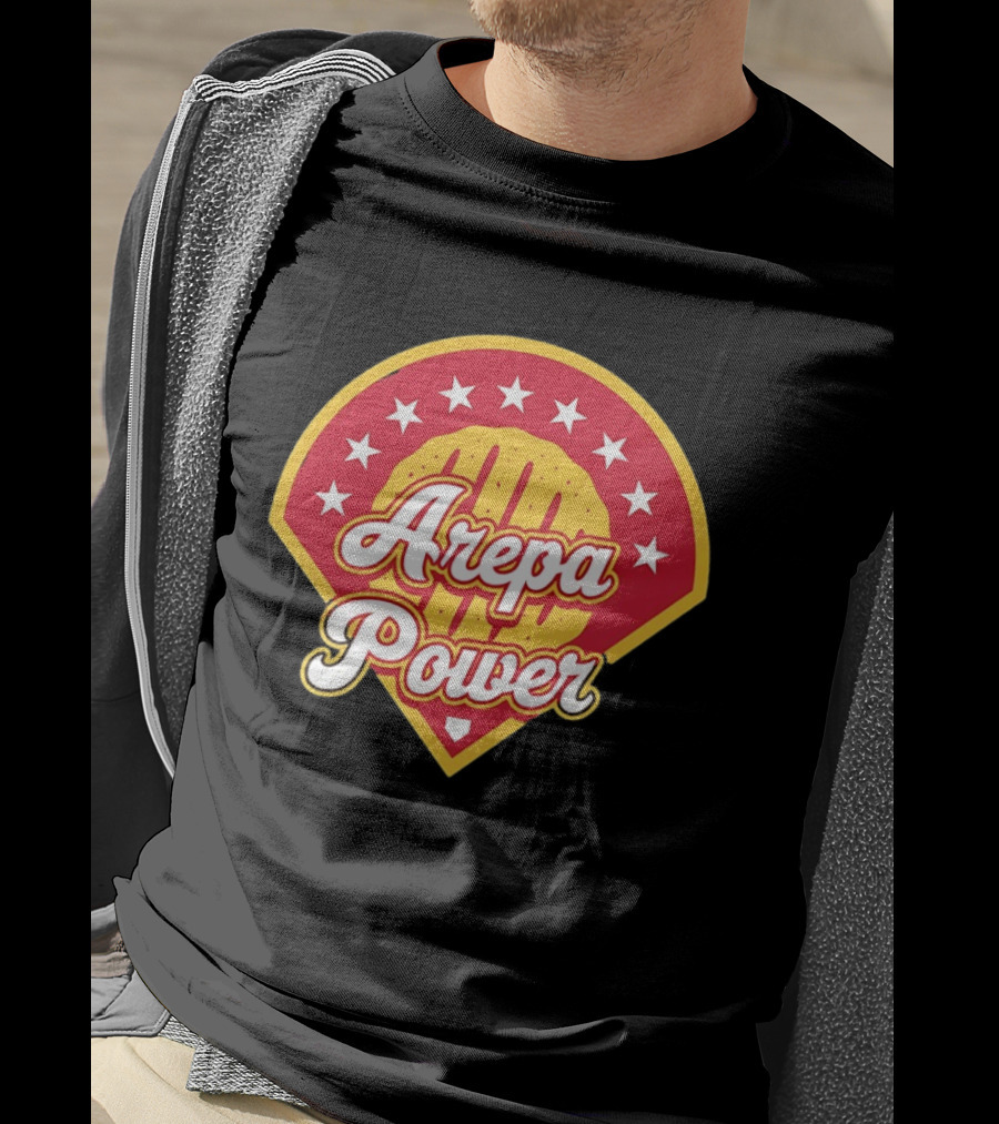 Arepa Power Honor Venezuelan MLB Players Red Baseball T-Shirt