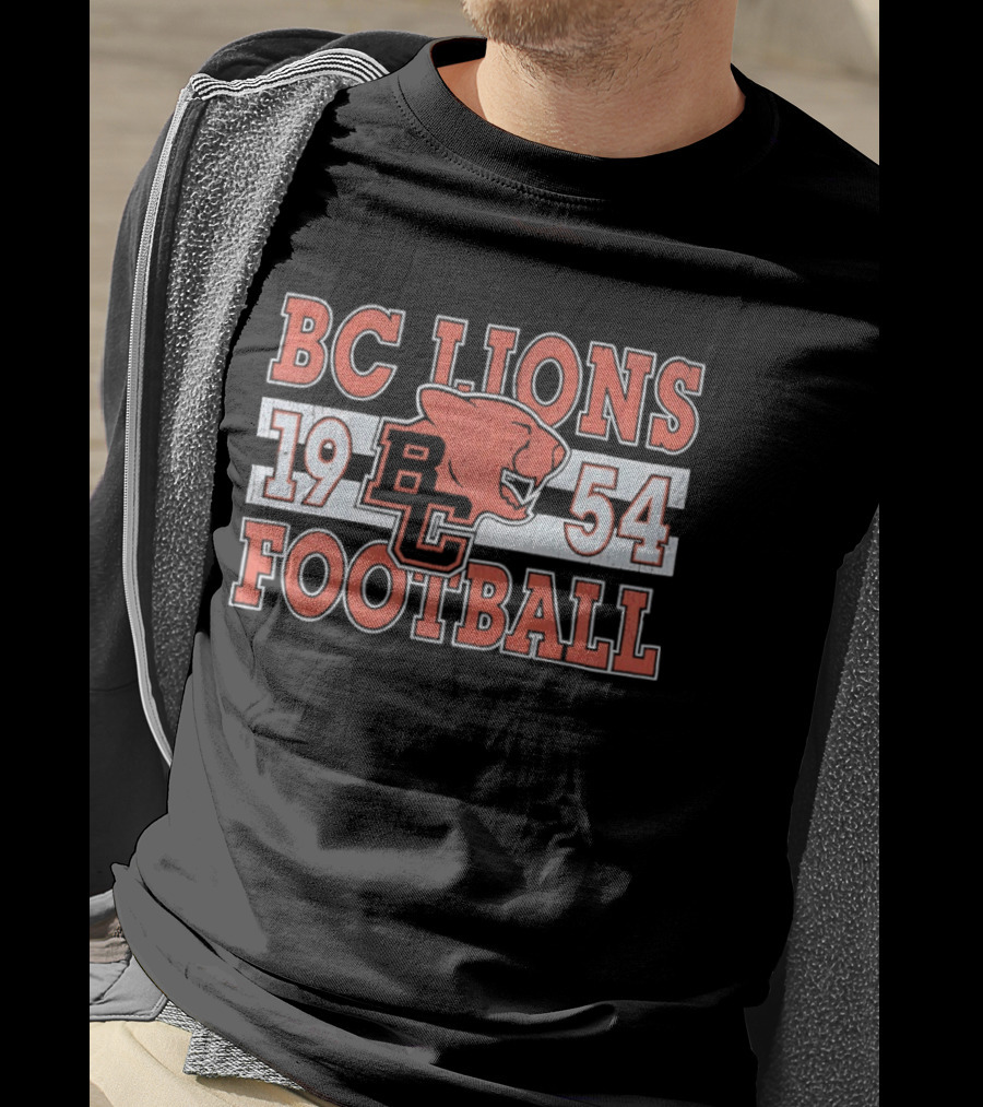 BC Lions Football 1954 Retro Style Compilation T-Shirt