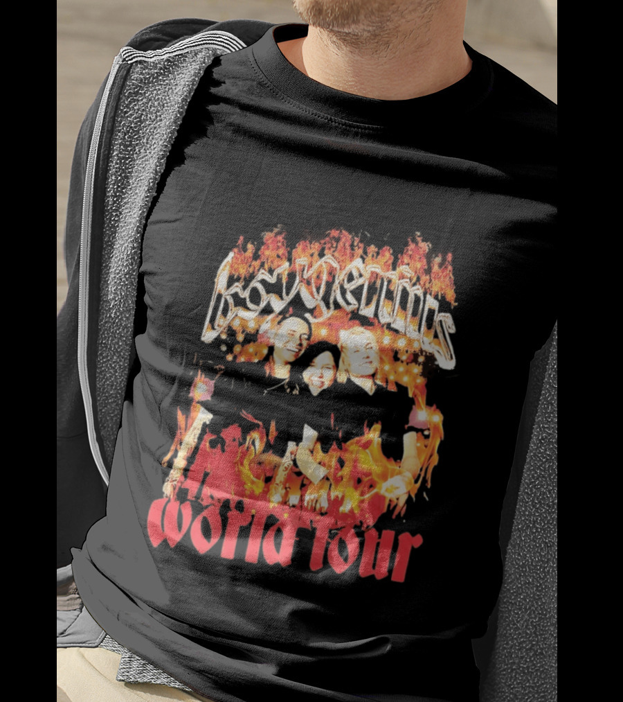 Boygenius World Tour Flaming Portraits T-Shirt