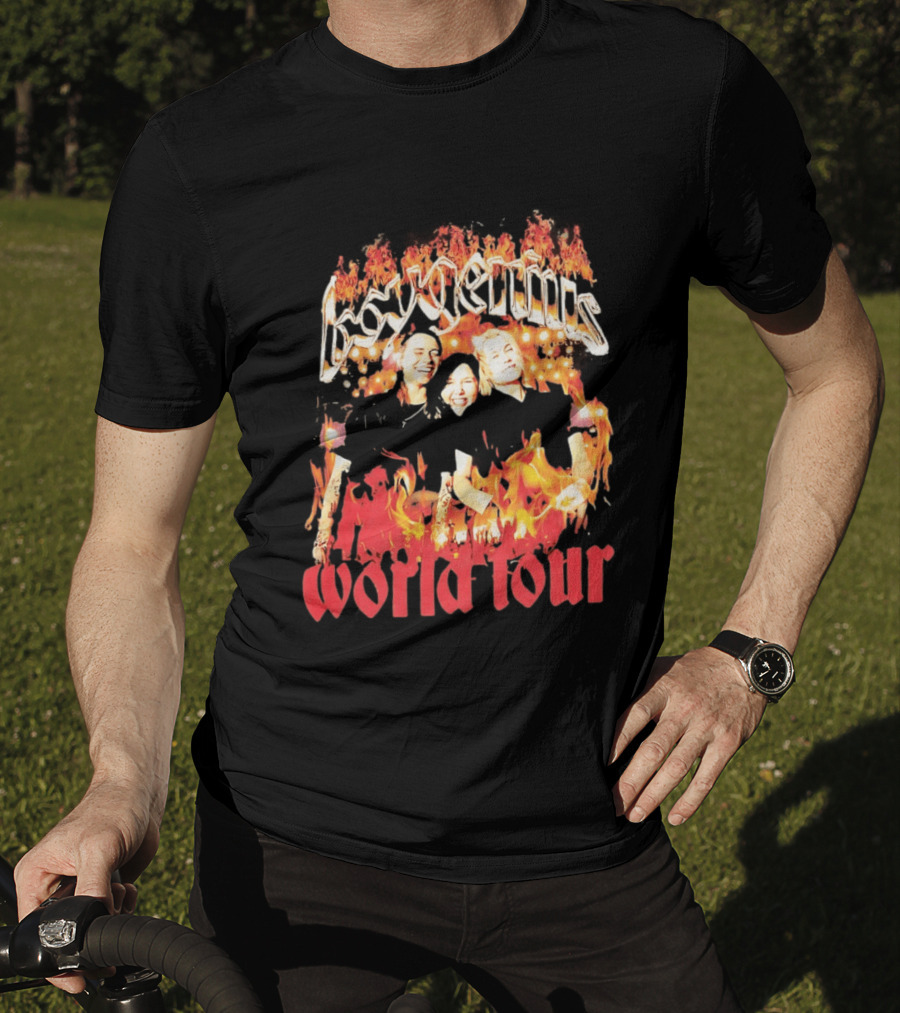 Boygenius World Tour Flaming Portraits T-Shirt