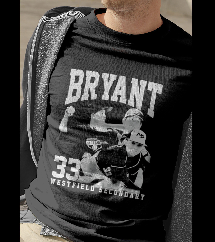 Bryant 33 Westfield Secondary Baseball Player T-Shirt