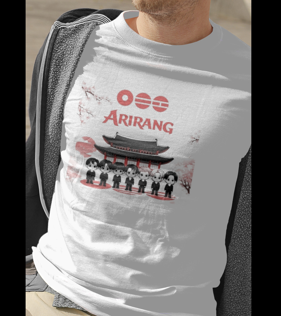 BTS Arirang World Tour 2026 Bangtan Idol Concert Palace Silhouette And Crowd T-Shirt