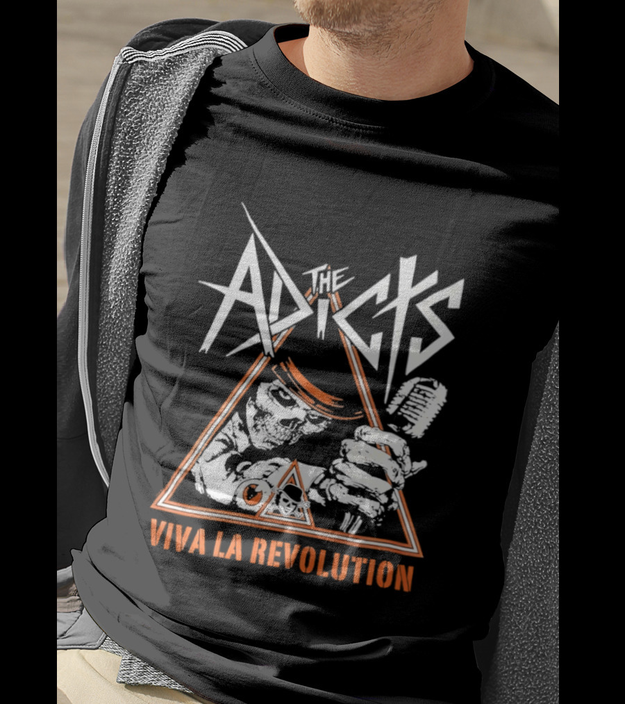 The Adicts Skeleton Viva La Revolution T-Shirt