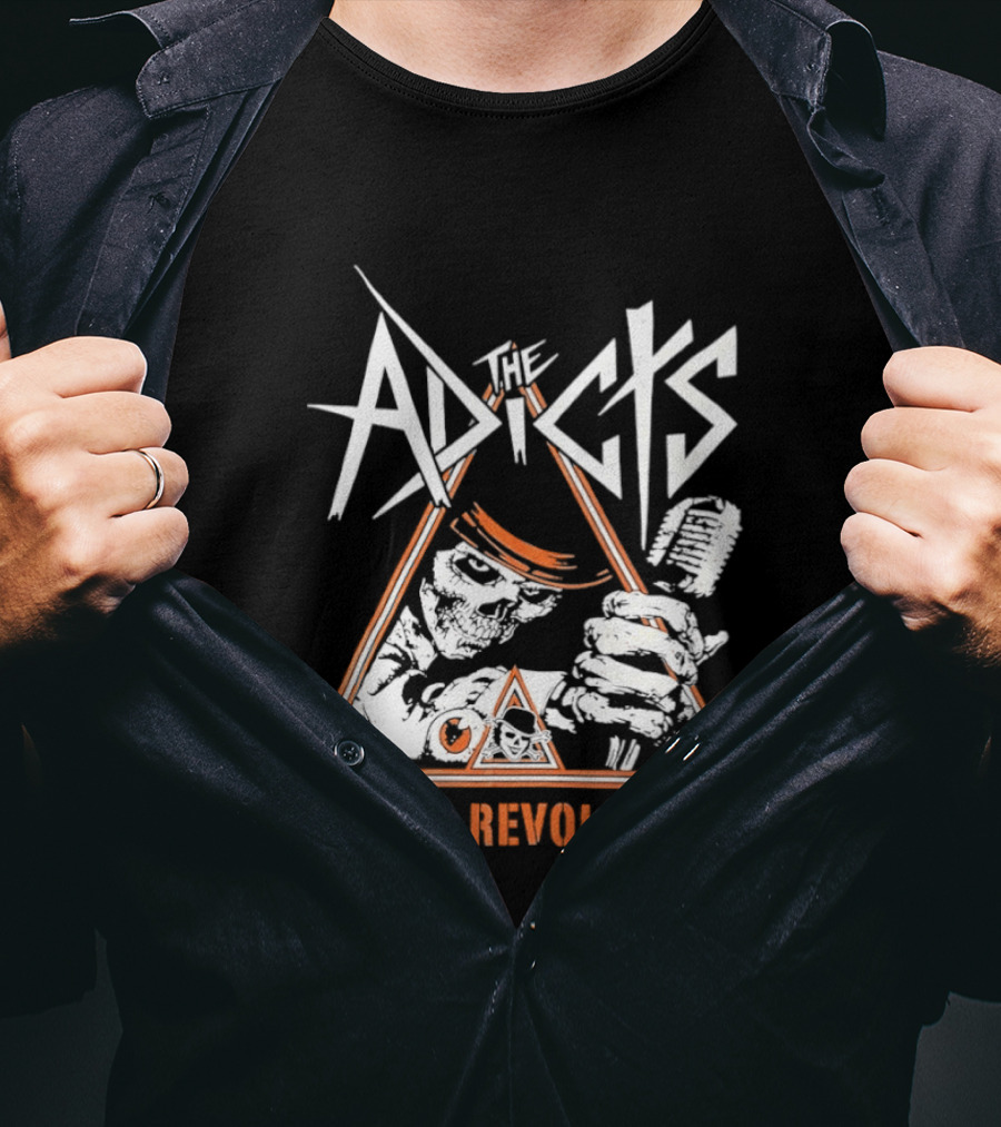 The Adicts Skeleton Viva La Revolution T-Shirt