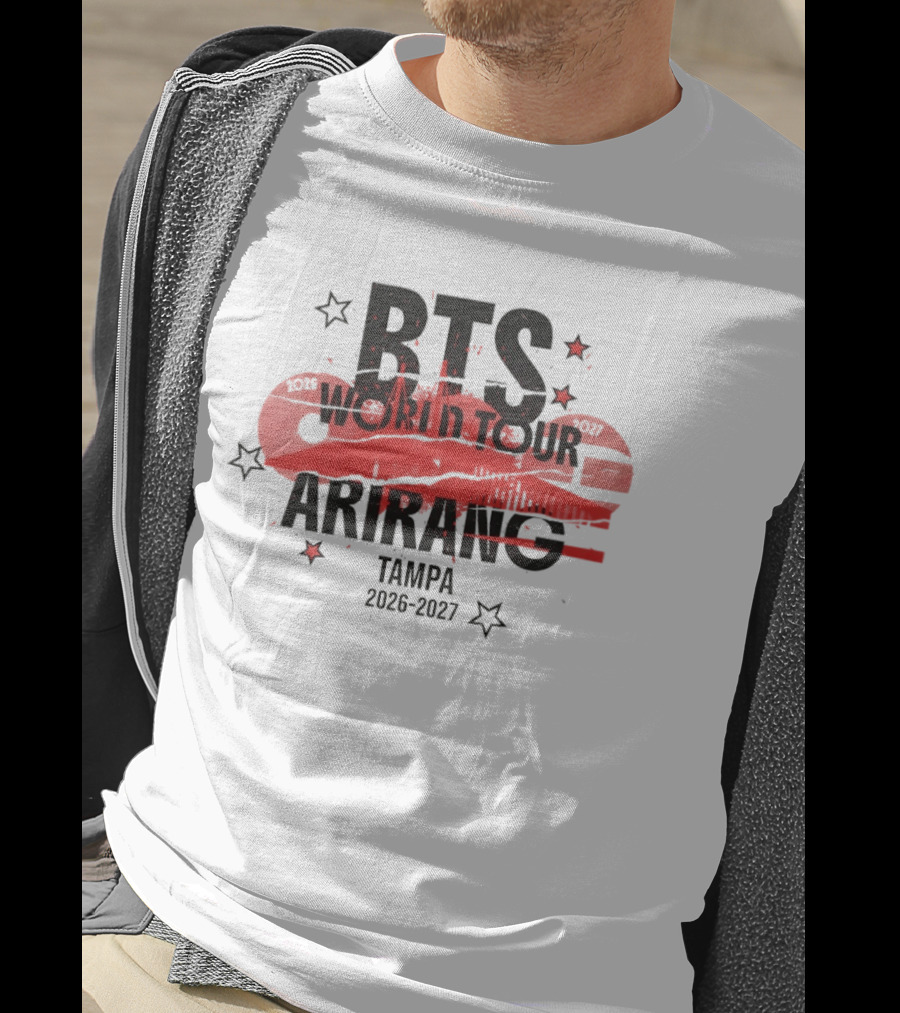 BTS World Tour Arirang Tampa 2026 2027 Concert Event T-Shirt