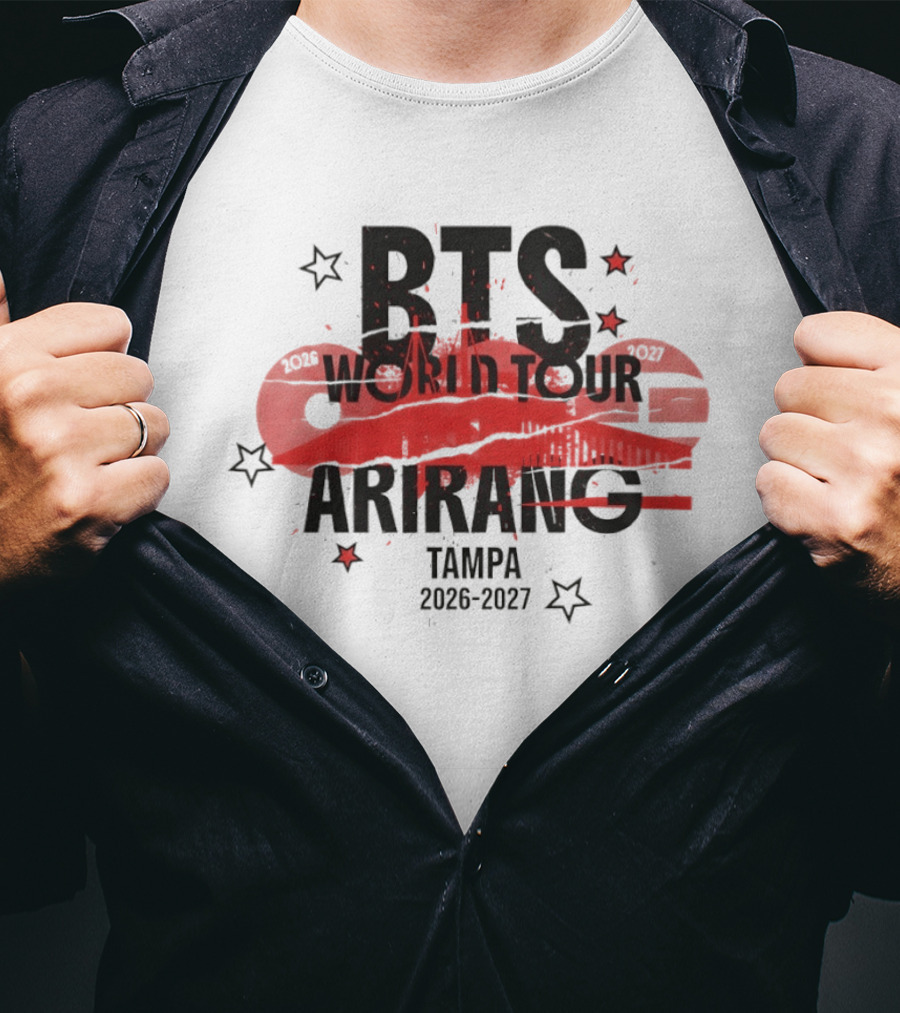 BTS World Tour Arirang Tampa 2026 2027 Concert Event T-Shirt