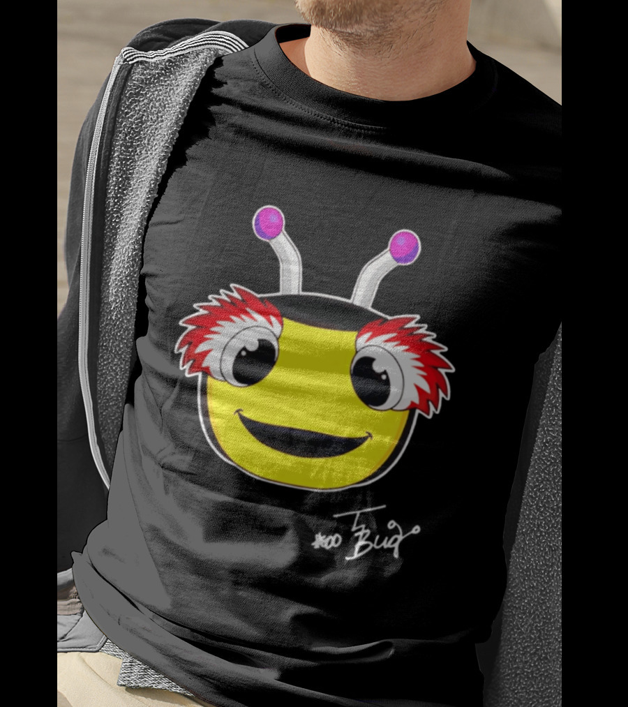Tampa Bay Lightning Thunderbug Mascot Yellow Face Cartoon T-Shirt