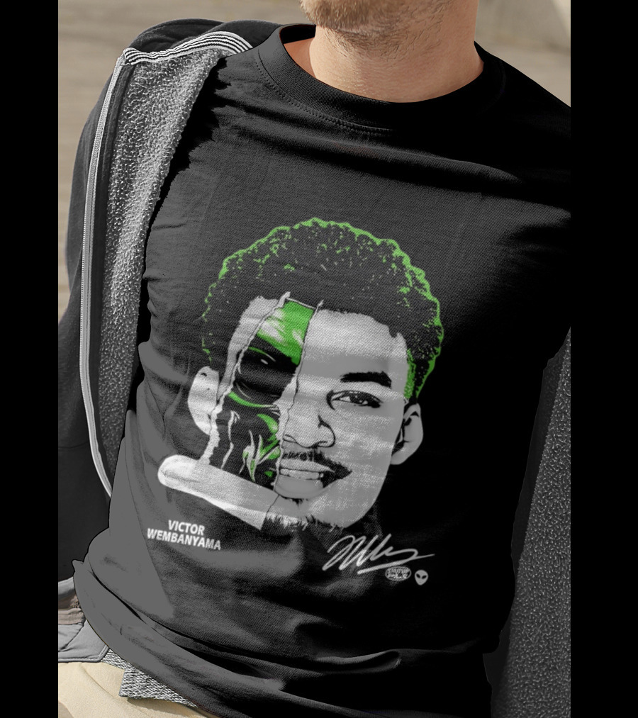 Victor Wembanyama Alien San Antonio Spurs Player Fusion T-Shirt