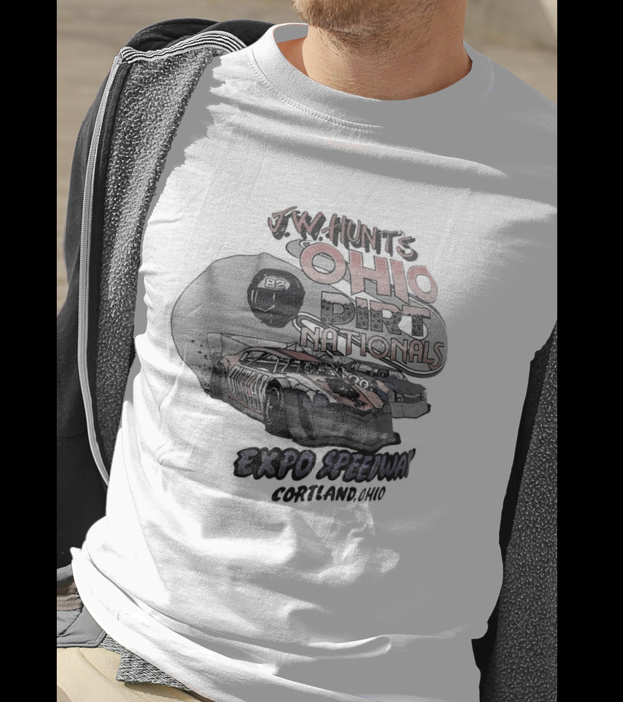 JW Hunt's Ohio Dirt Nationals Expo Speedway Cortland Ohio Racing Event T-Shirt