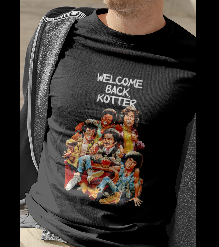 Welcome Back Kotter 1970s Sitcom Cartoon Characters T-Shirt