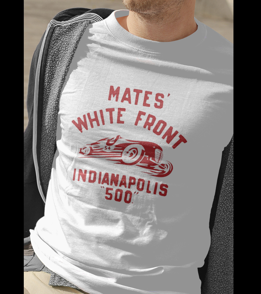 Mates' White Front Indianapolis 500 Racing Car 54 T-Shirt