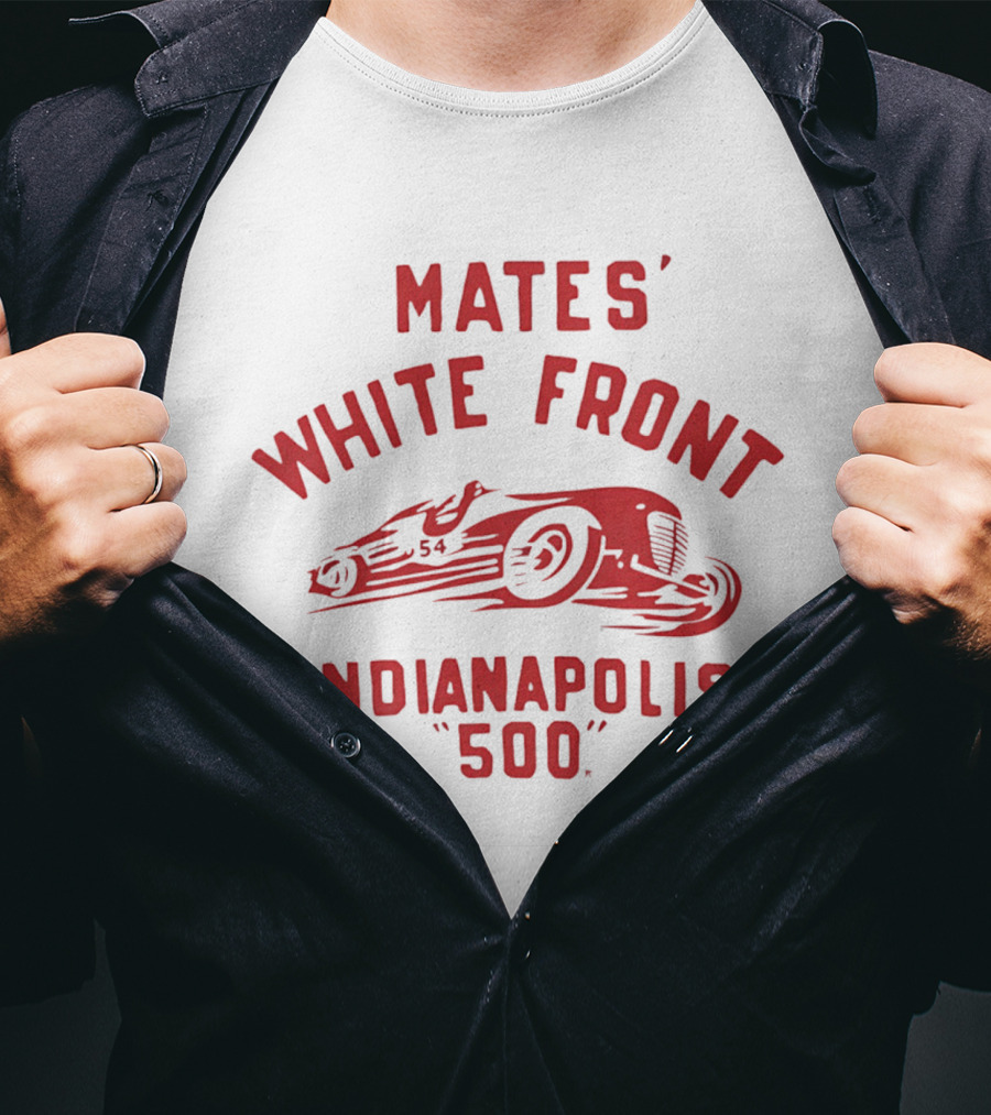Mates' White Front Indianapolis 500 Racing Car 54 T-Shirt