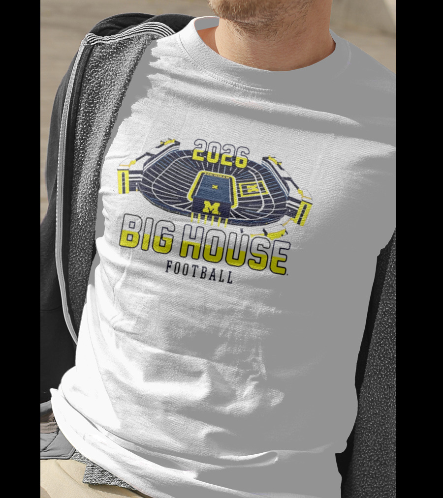 2026 Big House Michigan Wolverines Football Stadium T-Shirt