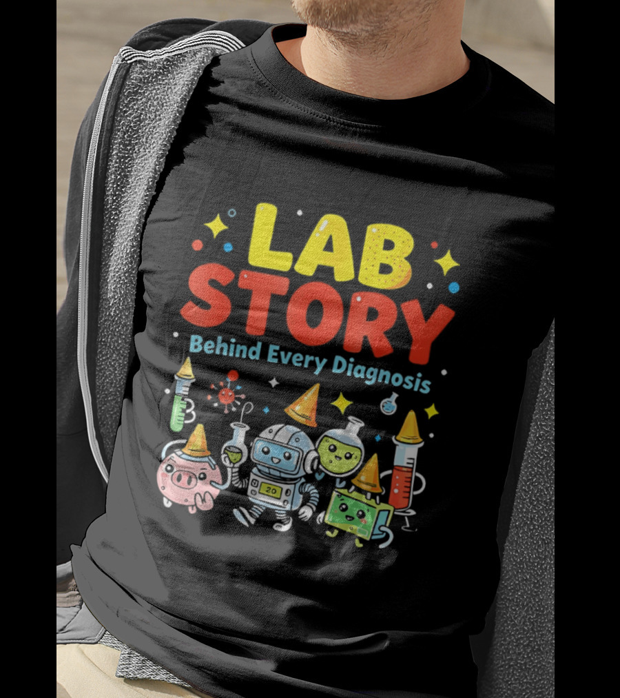 Lab Story Behind Every Diagnosis Week 2026 Medical Laboratory Technician Team T-Shirt