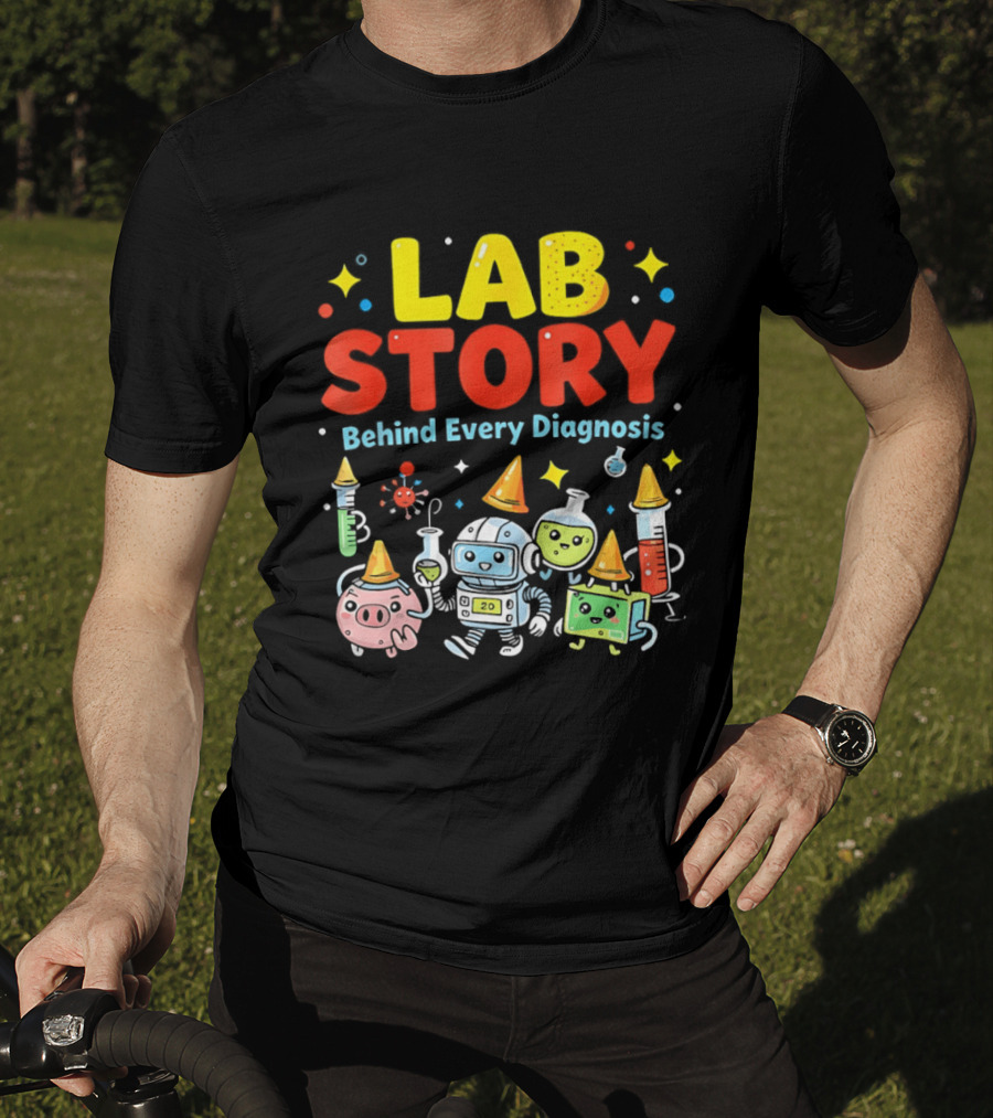 Lab Story Behind Every Diagnosis Week 2026 Medical Laboratory Technician Team T-Shirt