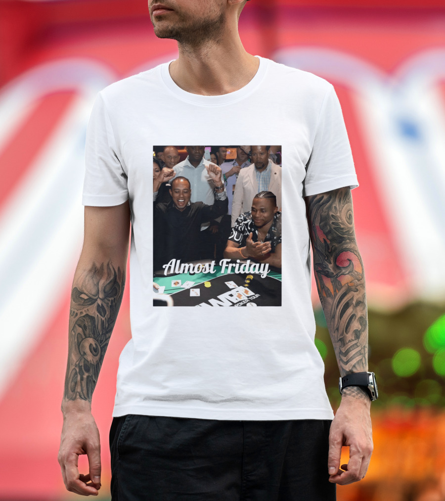 Tiger Woods World Poker Tour Almost Friday Celebration T-Shirt