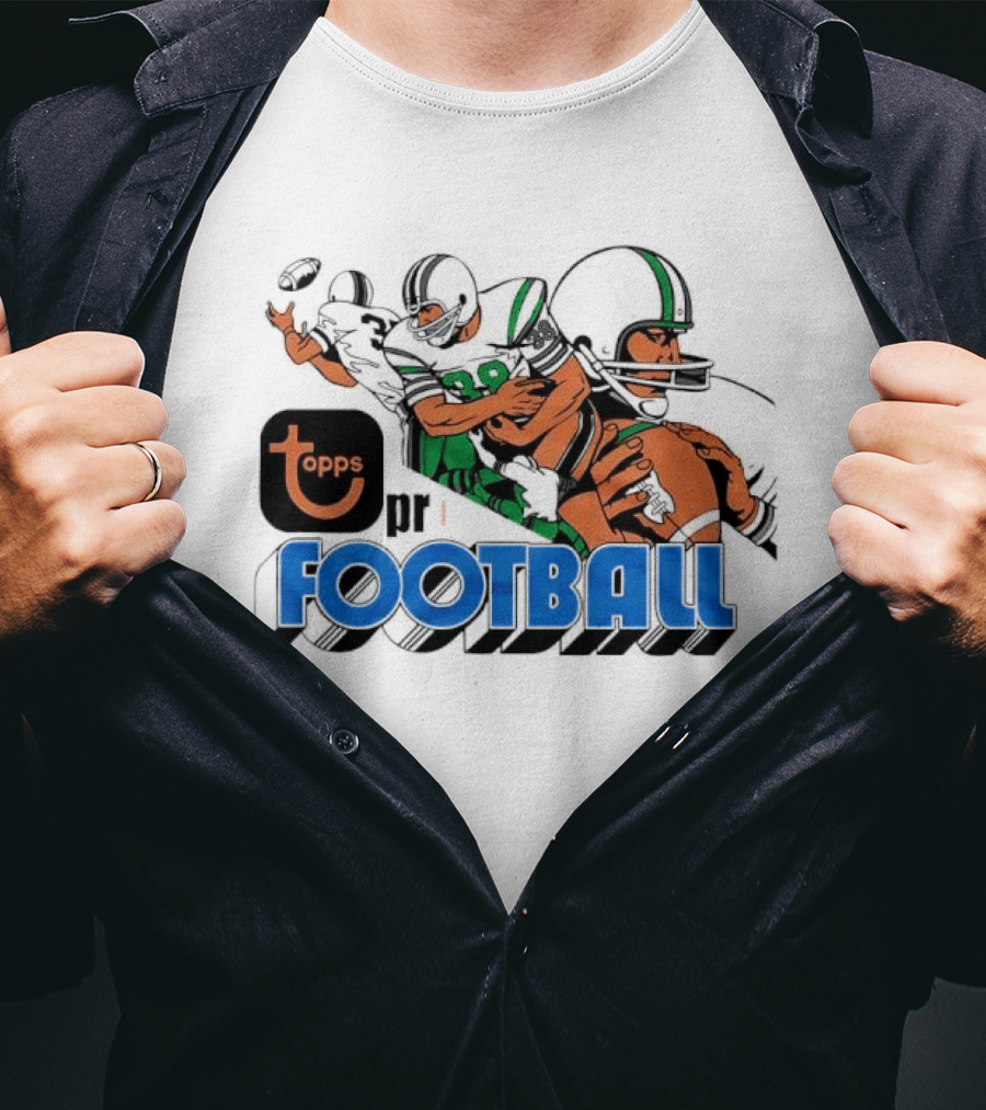 Topps Pro Football 3D 1981 Classic Vintage NFL Players T-Shirt