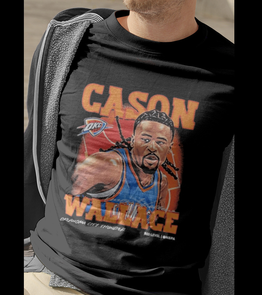 Cason Wallace OKC Thunder NBA Basketball Player T-Shirt