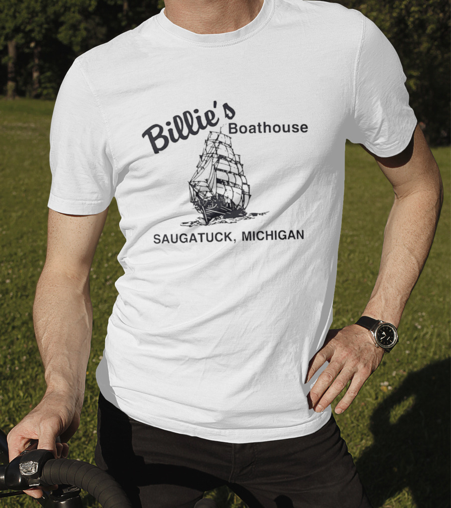 Billie's Boathouse Saugatuck Michigan Nautical Ship T-Shirt