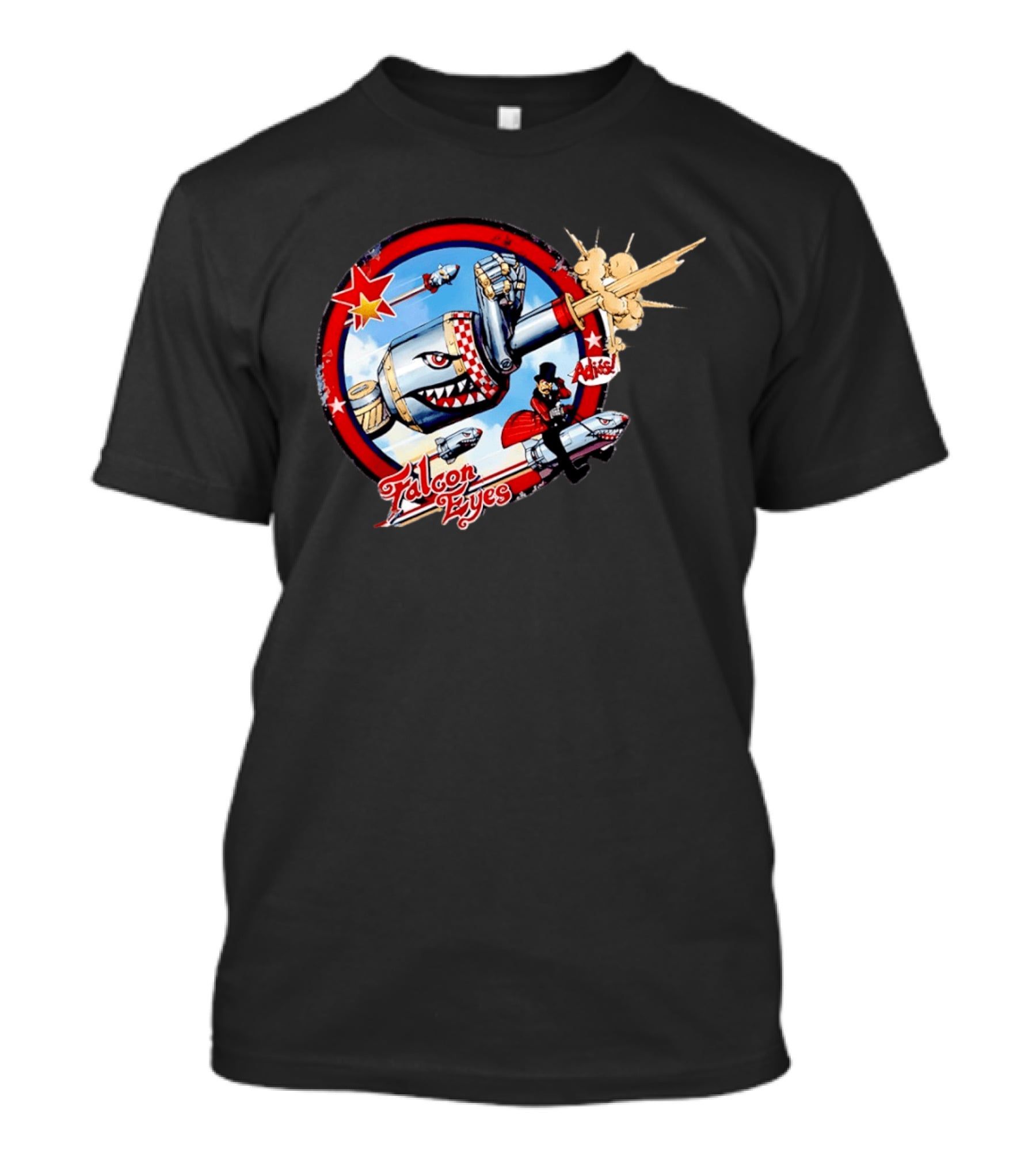 Falcon Eyes WWII Fighter Jet Adios Rocket Punch Action T-Shirt