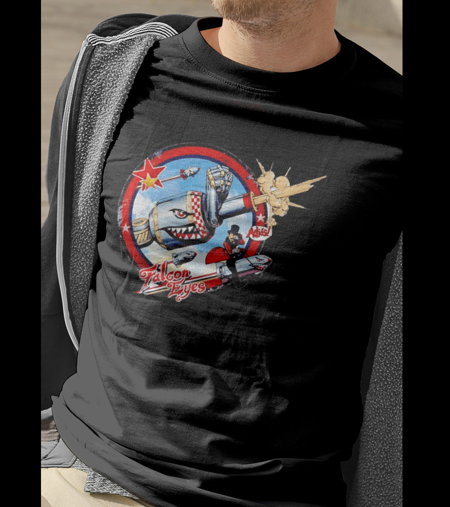 Falcon Eyes WWII Fighter Jet Adios Rocket Punch Action T-Shirt