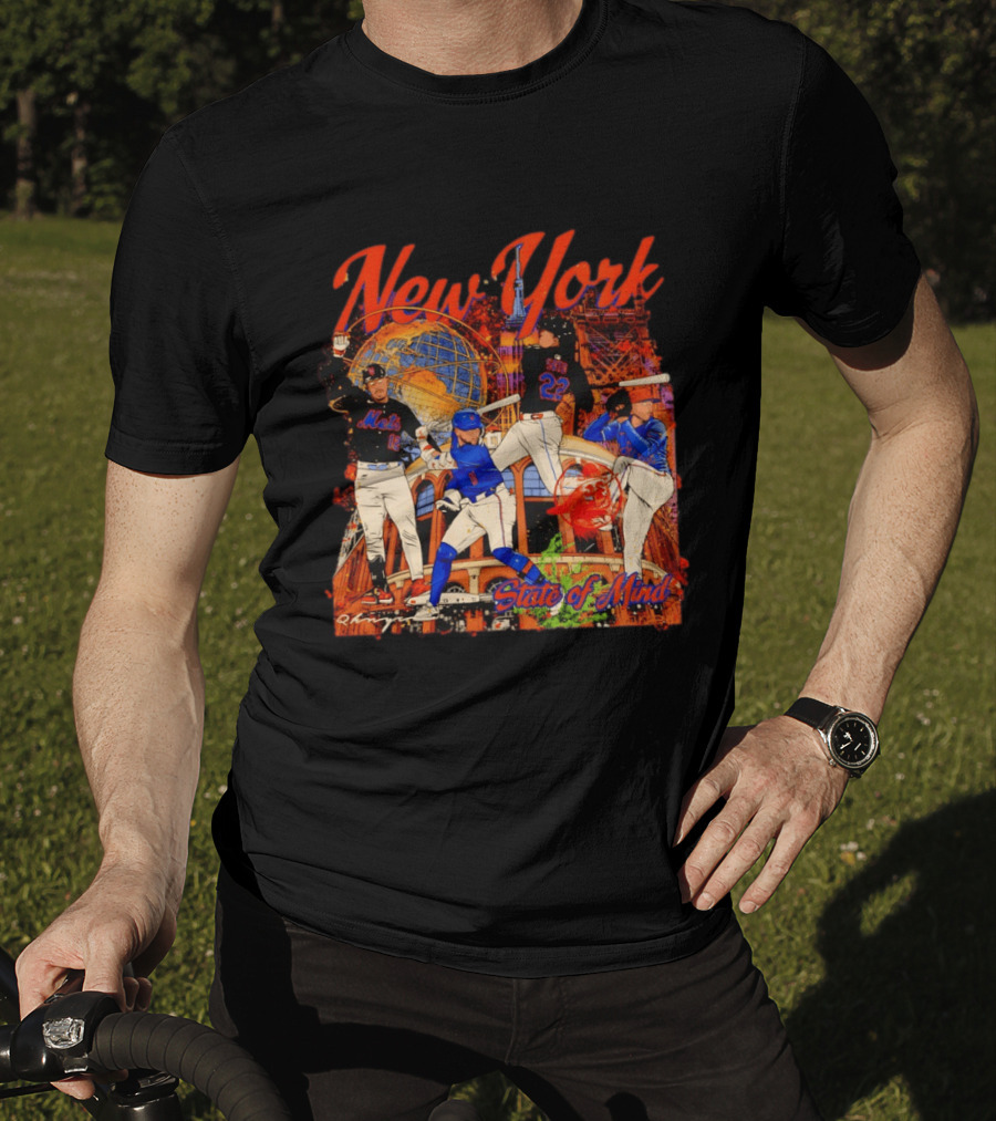 New York Mets Francisco Lindor Pete Alonso 16 12 State Of Mind T-Shirt