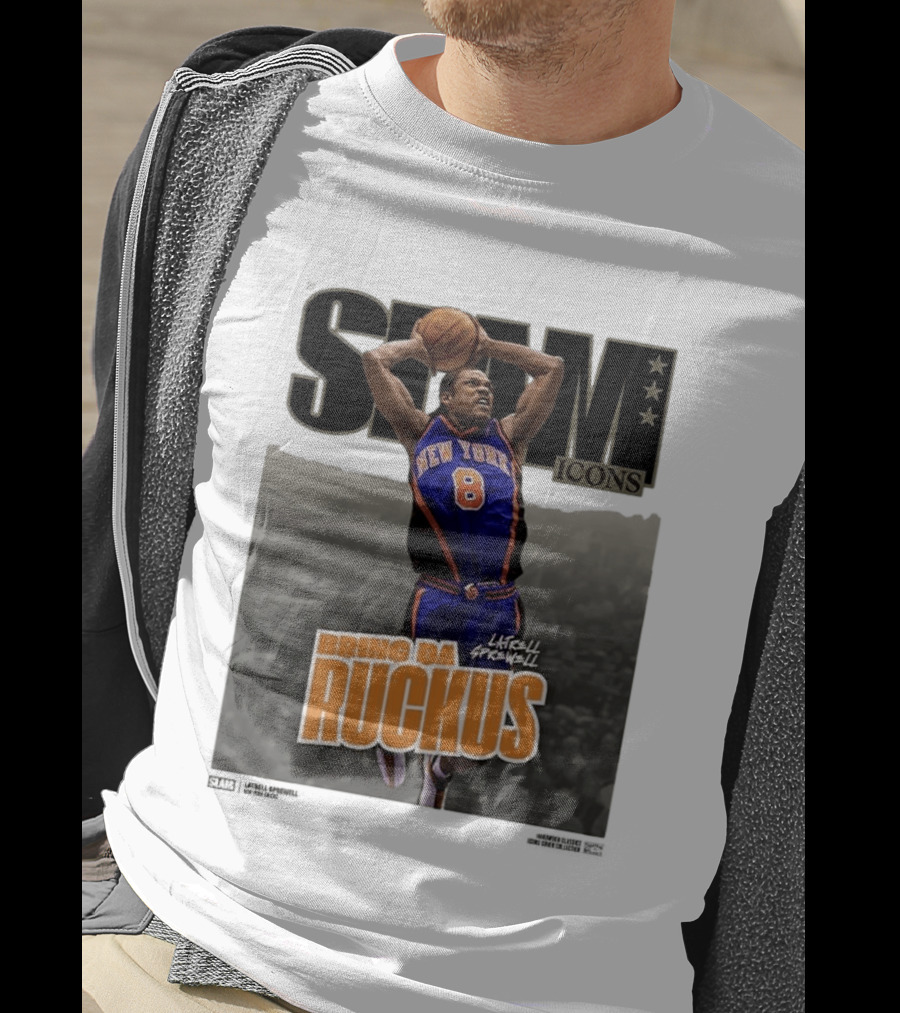Slam Icons Latrell Sprewell Bring Da Ruckus New York Knicks T-Shirt