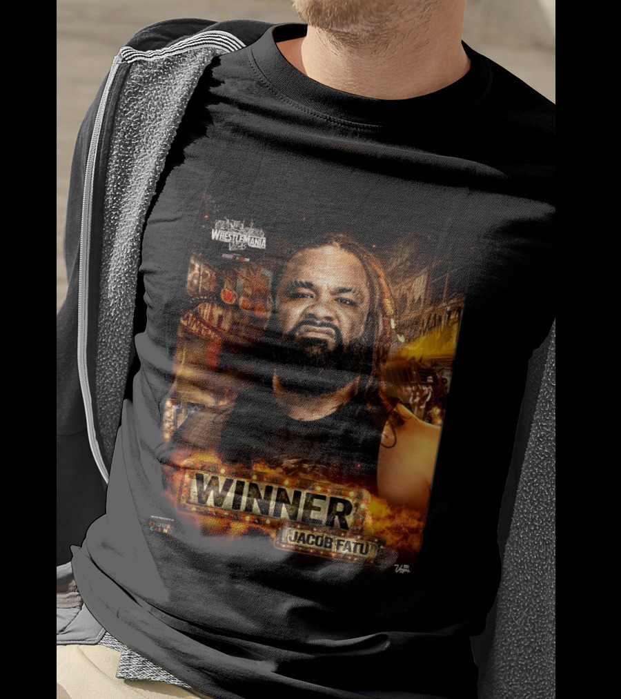 WrestleMania 42 Winner Jacob Fatu WWE 2026 Las Vegas T-Shirt