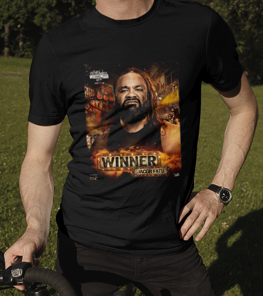 WrestleMania 42 Winner Jacob Fatu WWE 2026 Las Vegas T-Shirt