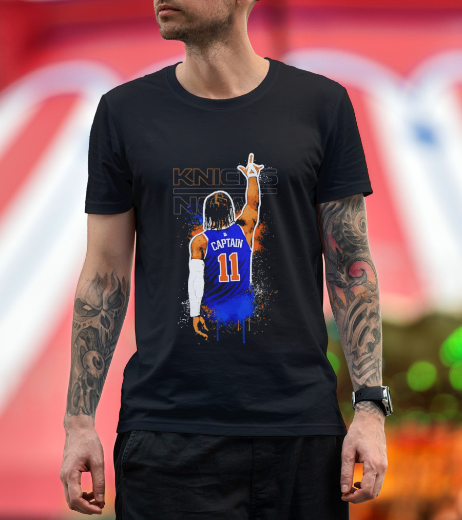 Knicks Captain Number 11 Jalen Brunson New York T-Shirt