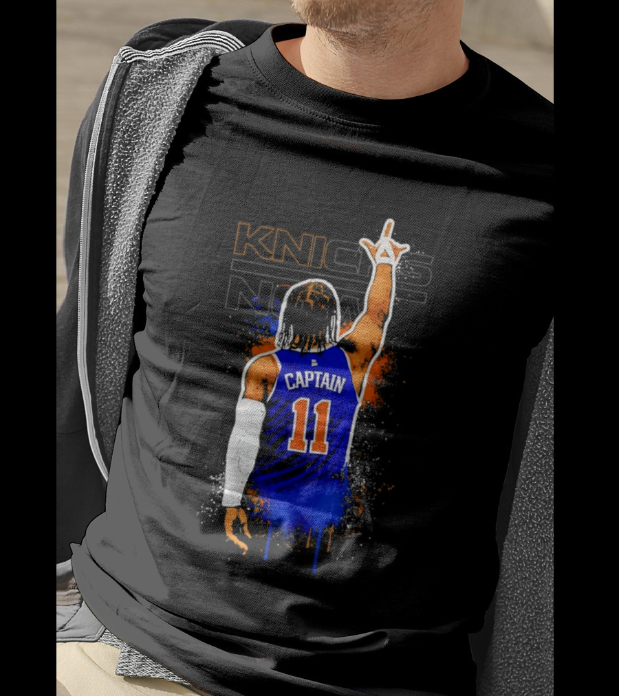 Knicks Captain Number 11 Jalen Brunson New York T-Shirt