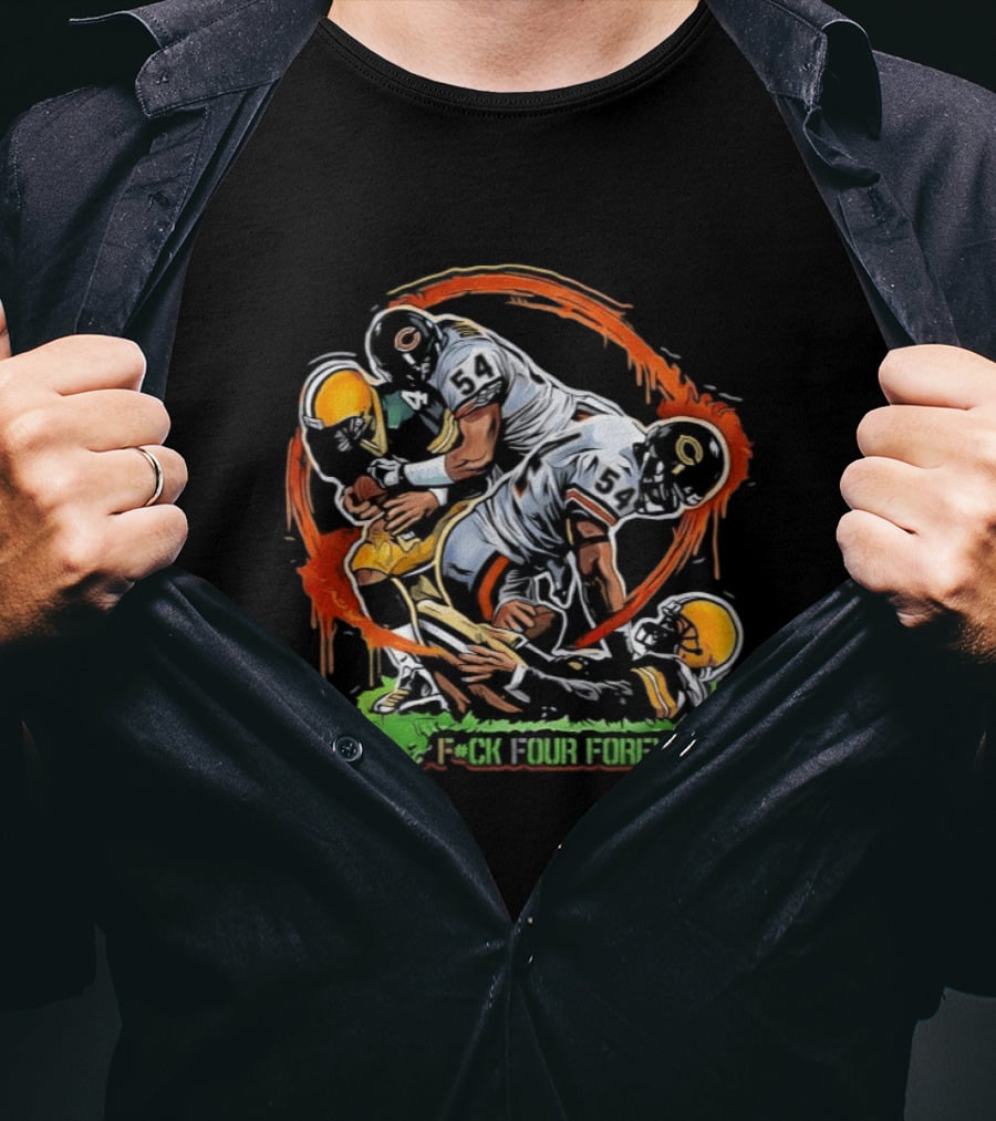 Triple Fuck Four Forever Football Players Grunge T-Shirt