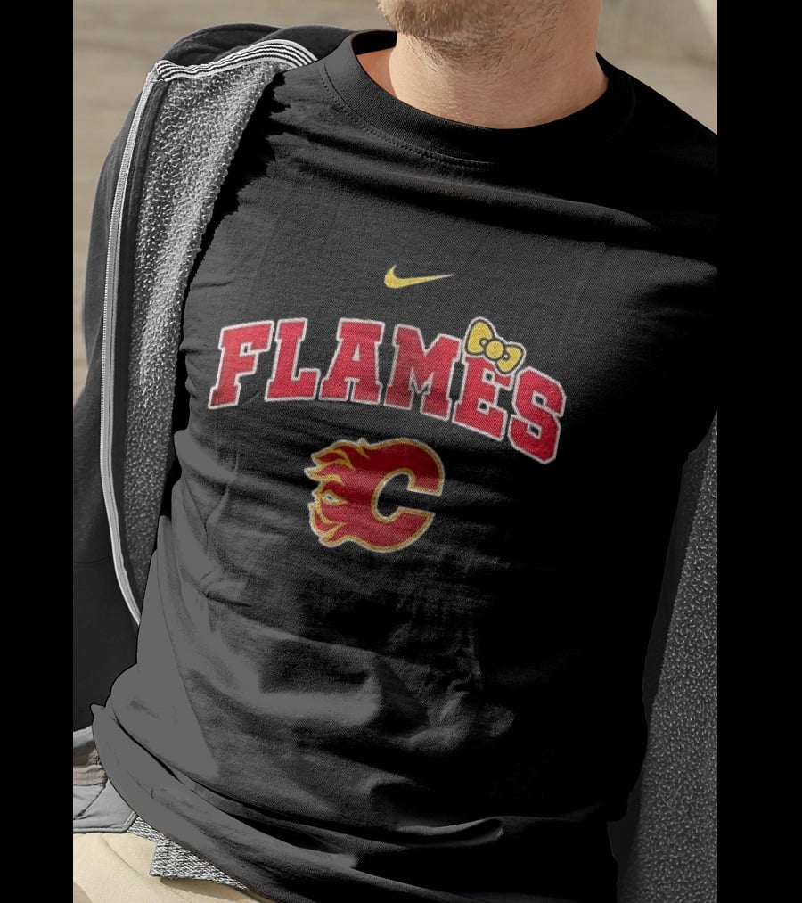 Calgary Flames Hello Kitty Collaboration Fan T-Shirt