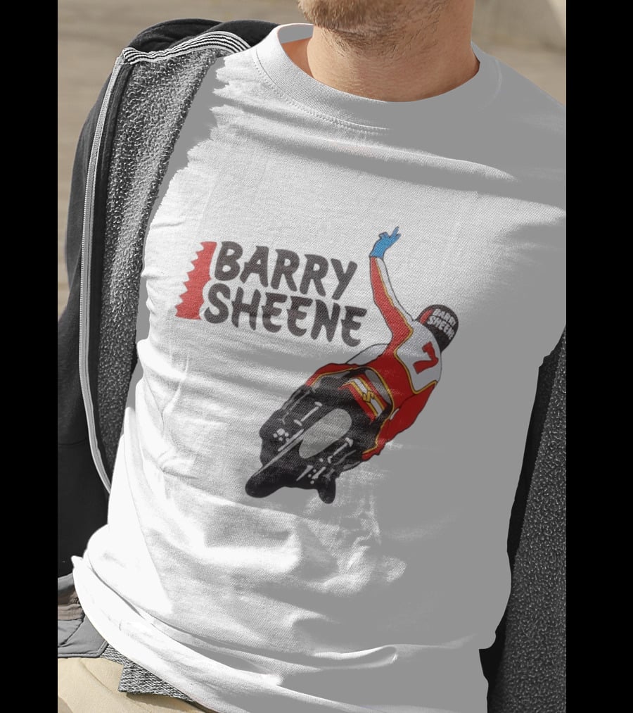 Barry Sheene Racing Number 7 Vintage Motorcycle Racer T-Shirt