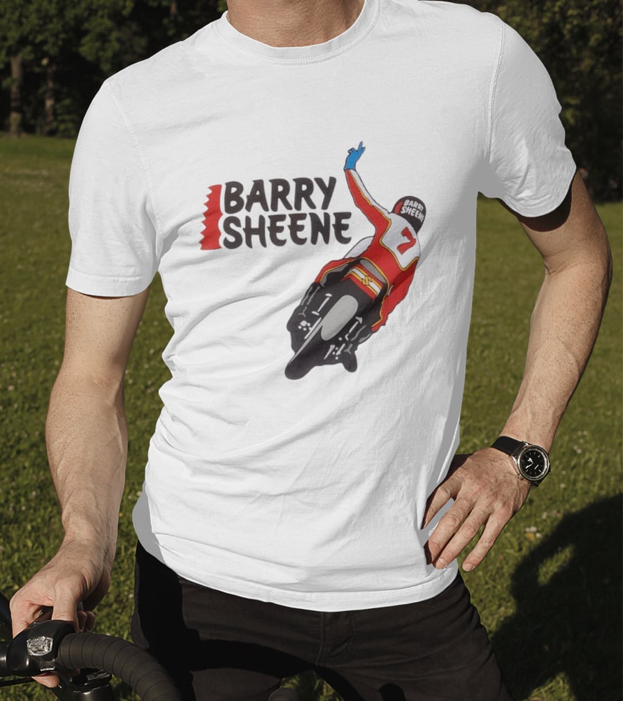 Barry Sheene Racing Number 7 Vintage Motorcycle Racer T-Shirt