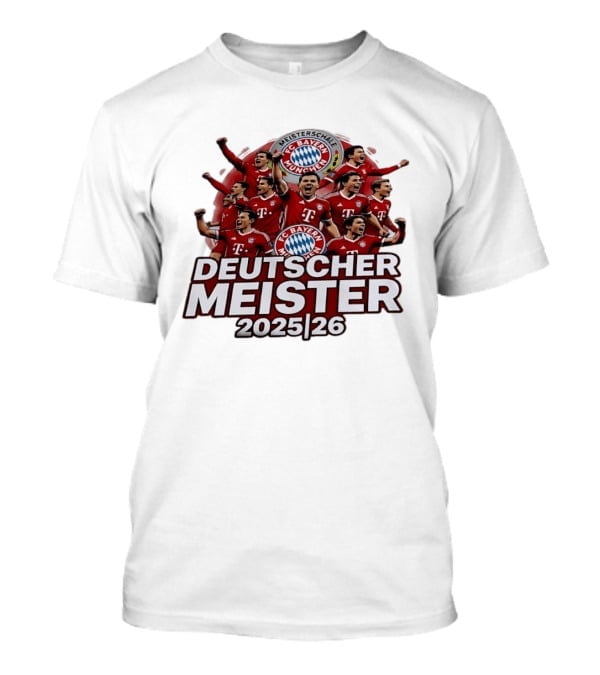 FC Bayern Munich Deutscher Meister 2025 2026 Celebration T-Shirt