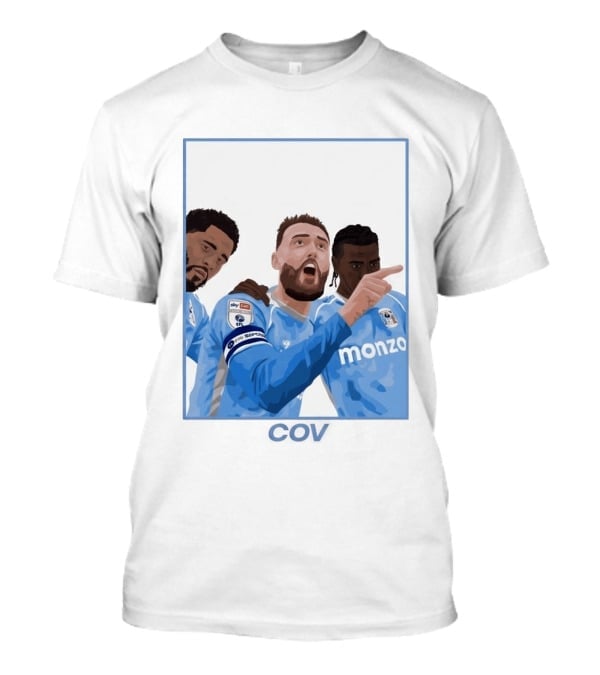 Matt Grimes Coventry City FC Sky Bet EFL Championship Promotion Monza Sponsorship T-Shirt