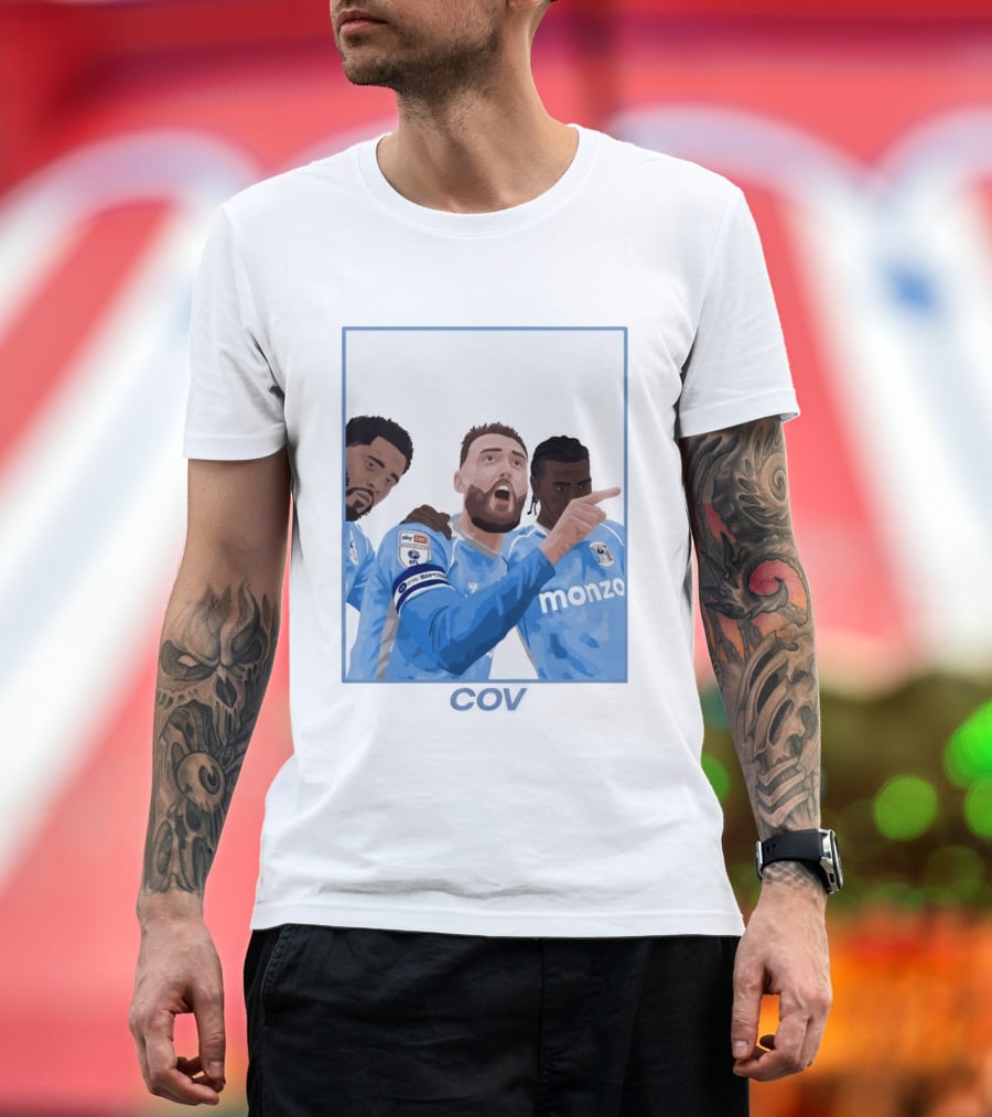 Matt Grimes Coventry City FC Sky Bet EFL Championship Promotion Monza Sponsorship T-Shirt