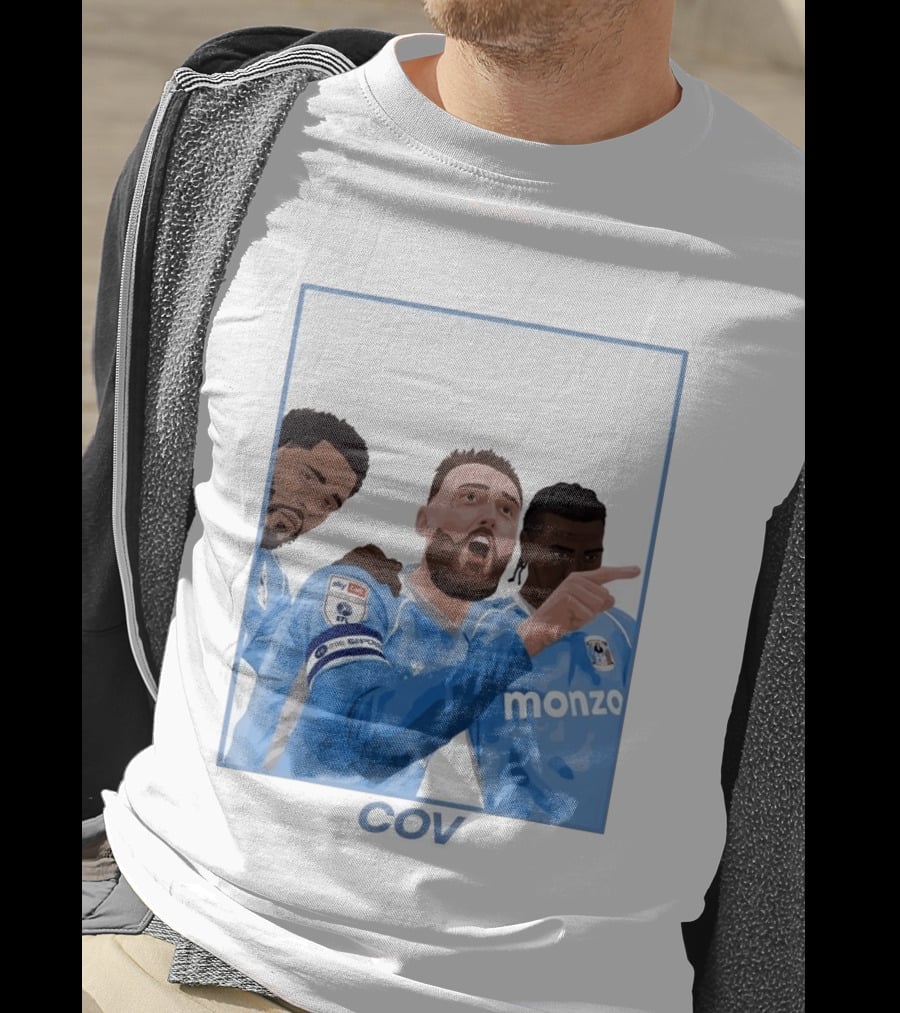 Matt Grimes Coventry City FC Sky Bet EFL Championship Promotion Monza Sponsorship T-Shirt