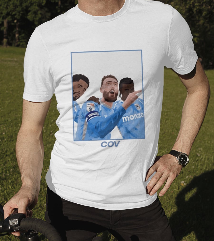 Matt Grimes Coventry City FC Sky Bet EFL Championship Promotion Monza Sponsorship T-Shirt