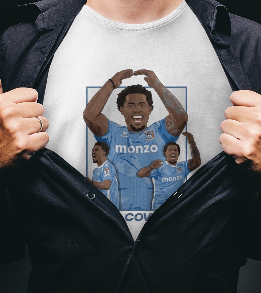 Milan Van Ewijk Coventry City FC Monzo We Are Back Premier League T-Shirt