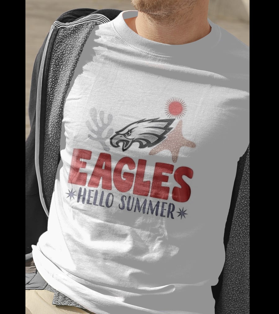 Philadelphia Eagles Hello Summer Tropical Vibes T-Shirt