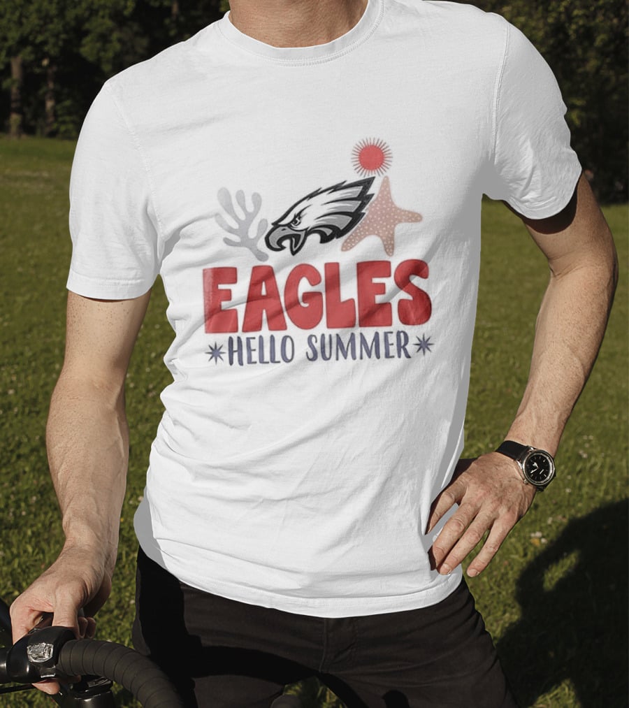 Philadelphia Eagles Hello Summer Tropical Vibes T-Shirt