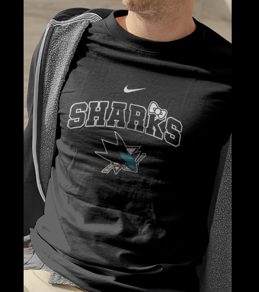 San Jose Sharks Hello Kitty Nike Collaboration T-Shirt