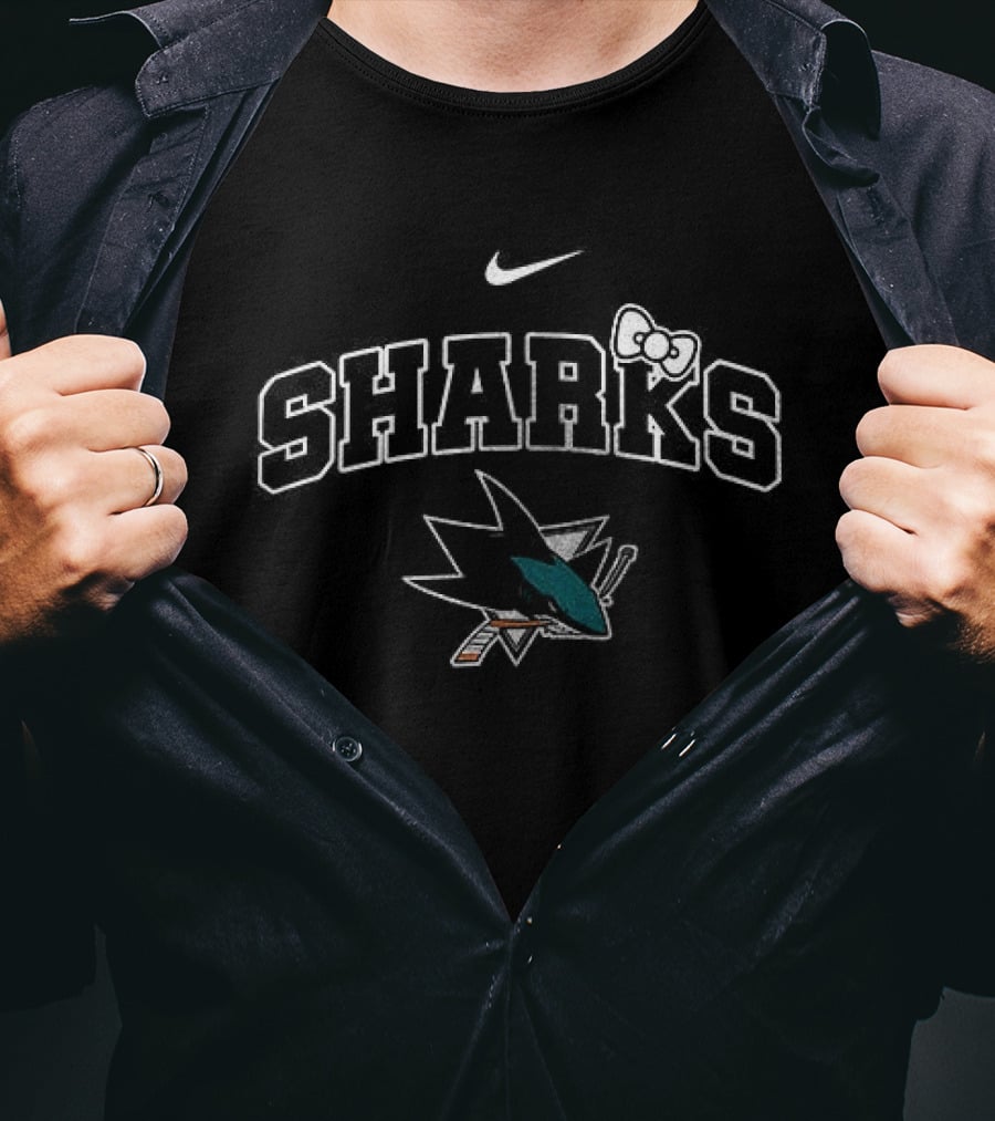 San Jose Sharks Hello Kitty Nike Collaboration T-Shirt